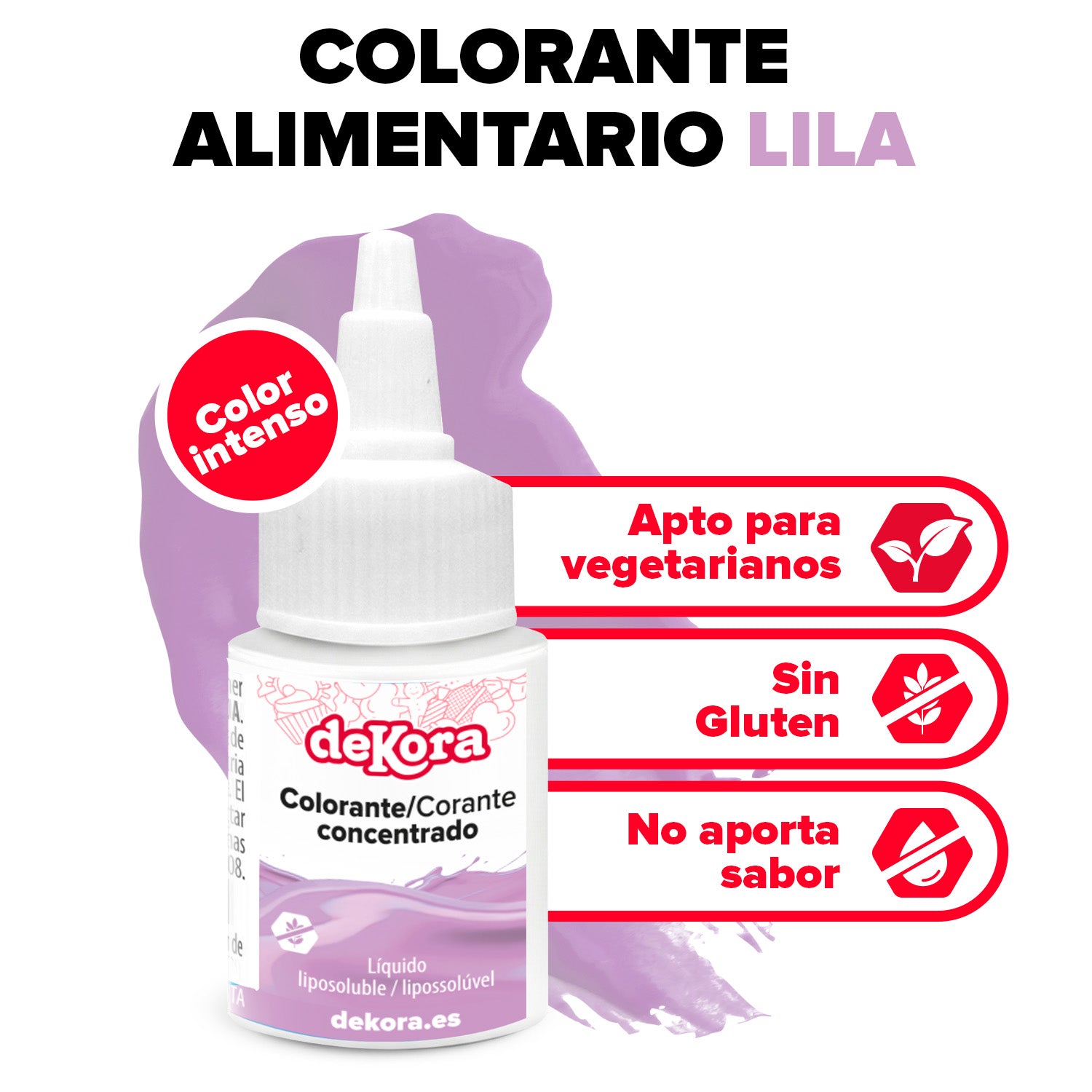 COLORANTE CONCENTRADO LILA LIQ. LIPOSOLUBLE 30ML