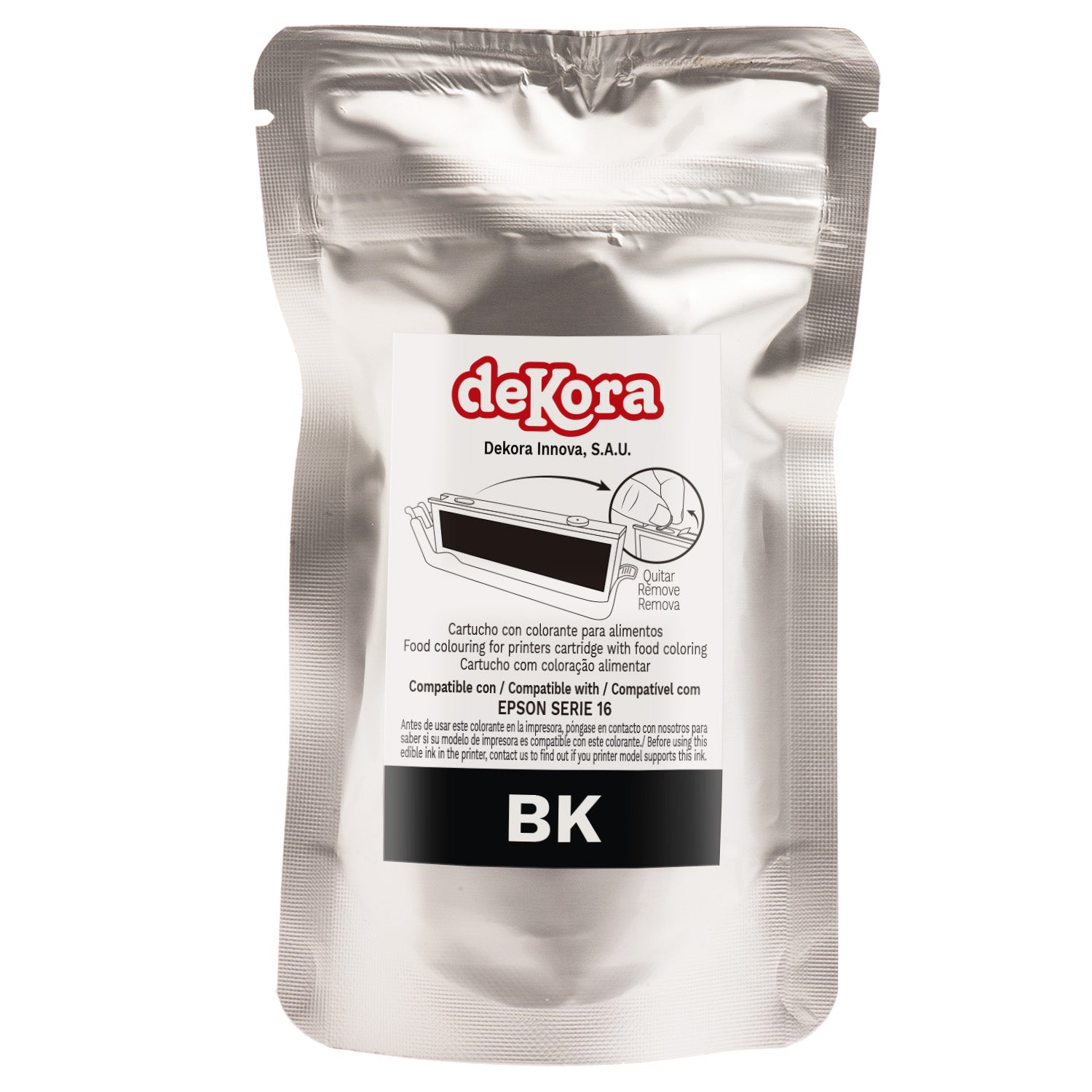 BLACK EDIBLE INK CARTRIDGE FOR EPSON SERIE 16