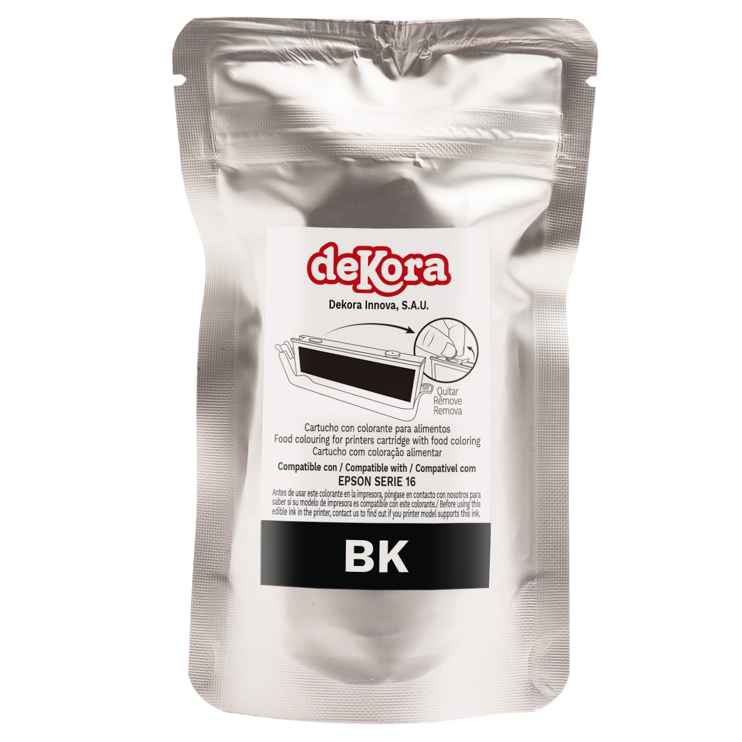 BLACK EDIBLE INK CARTRIDGE FOR EPSON SERIE 16