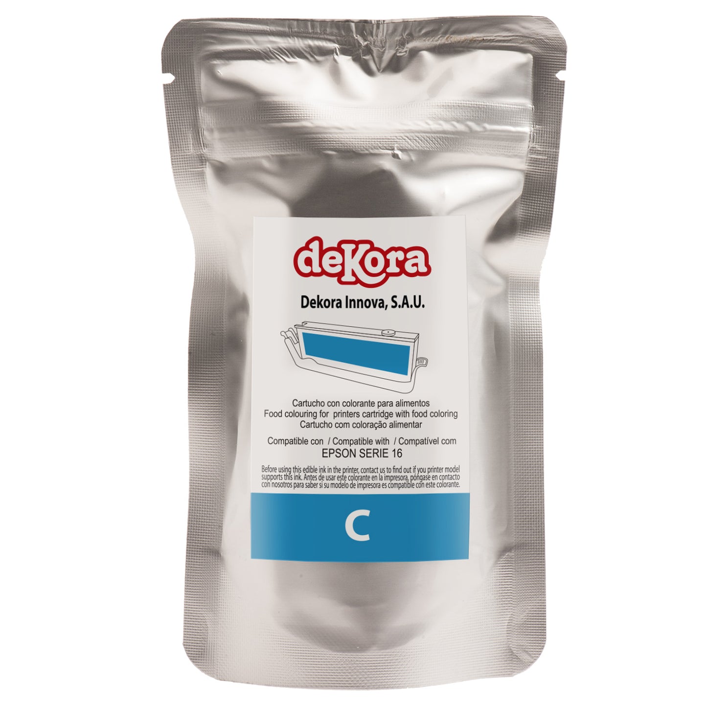 CYAN EDIBLE INK CARTRIDGE FOR EPSON SERIE 16