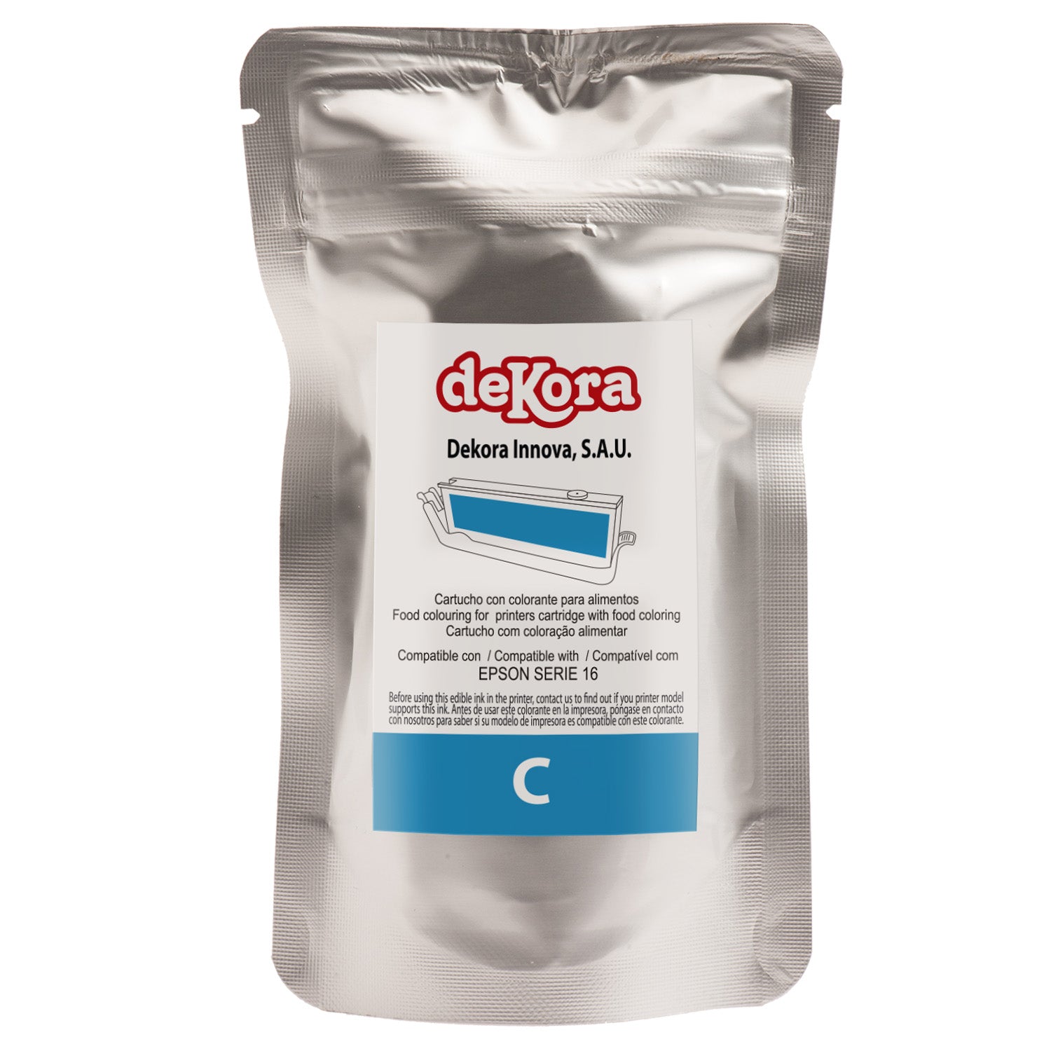CYAN EDIBLE INK CARTRIDGE FOR EPSON SERIE 16