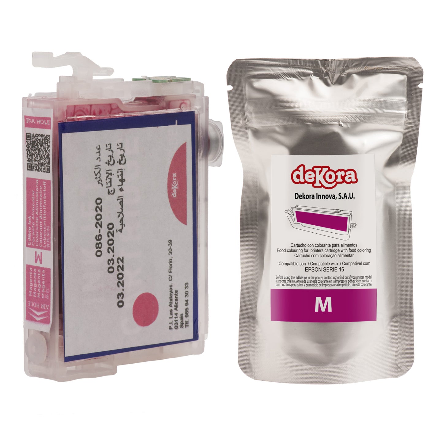 MAGENTA EDIBLE INK CARTRIDGE FOR EPSON SERIE 16