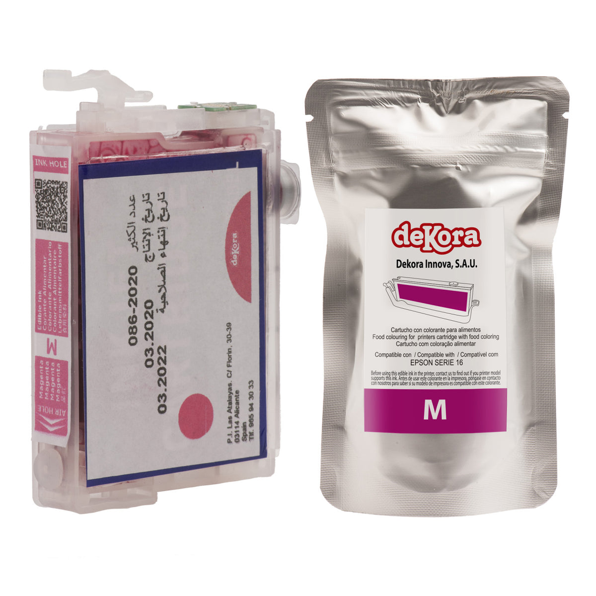 CARTUCHO TINTA ALIMENTARIA COLOR MAGENTA PARA EPSON SERIE 16