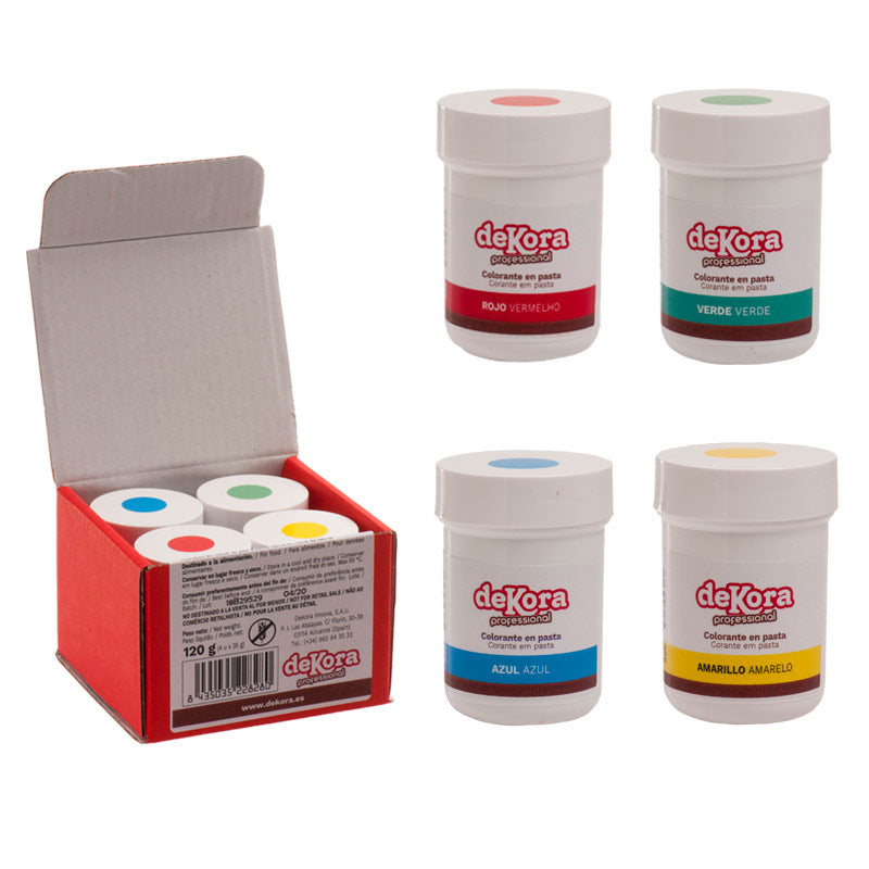 SET 4 COLORI GLASSA (4 X 30G)