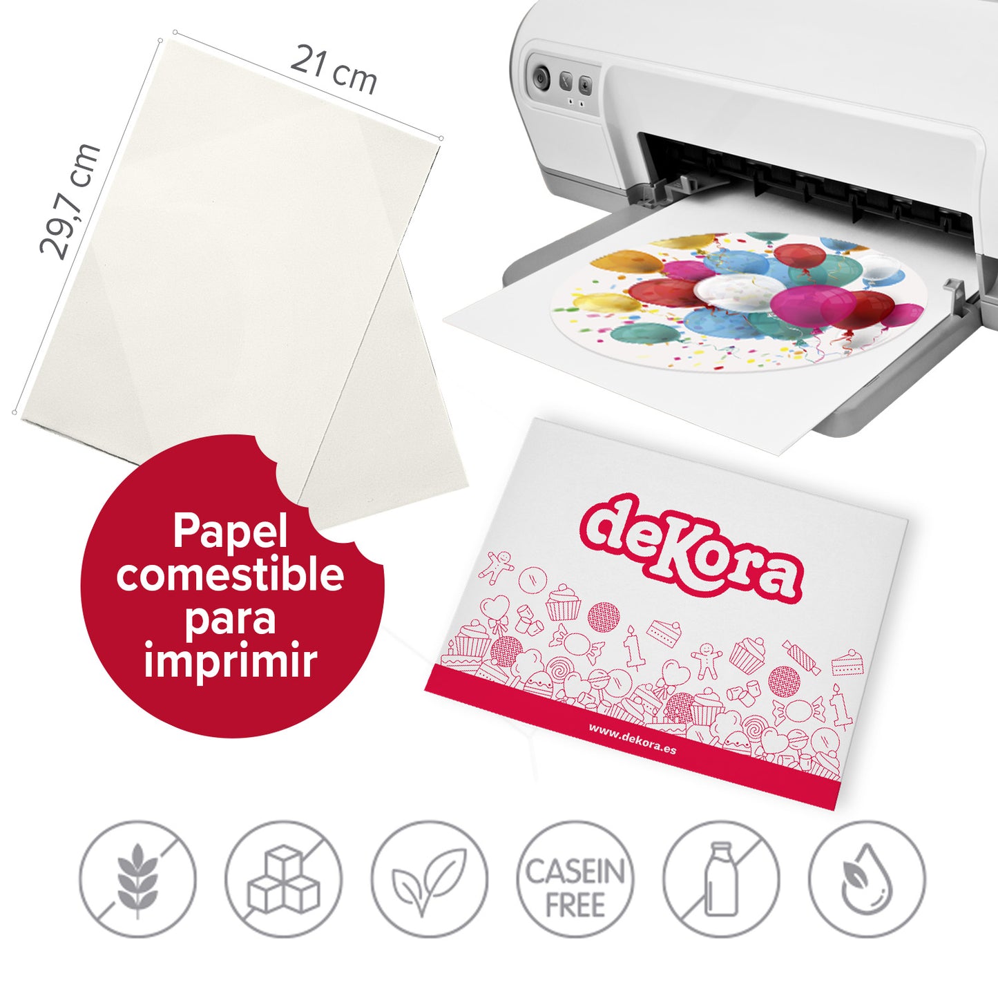 A4 EDIBLE SHEETS FOR PRINTING WITHOUT E171 ZERO