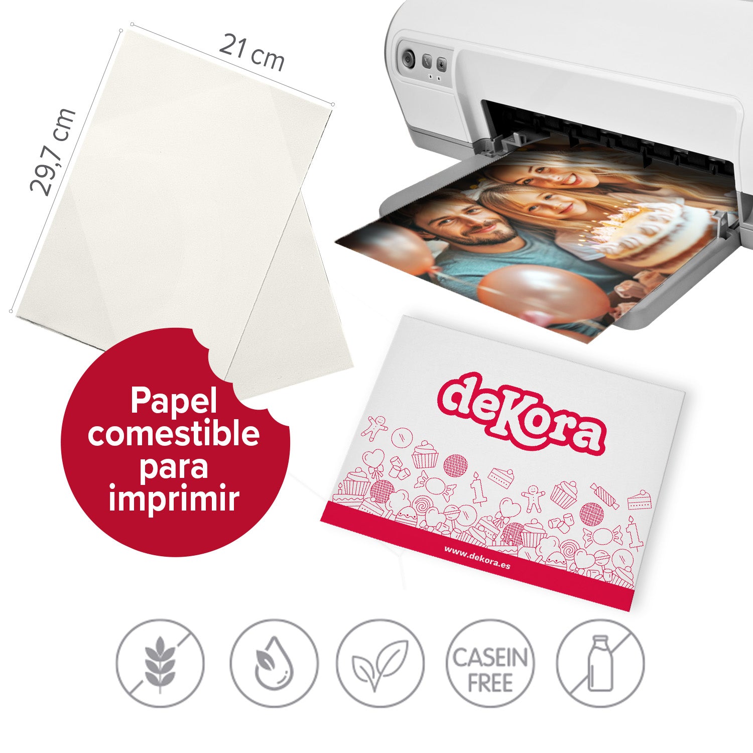 25 LAMINE COMMESTIBILI A4 21X29,7CM