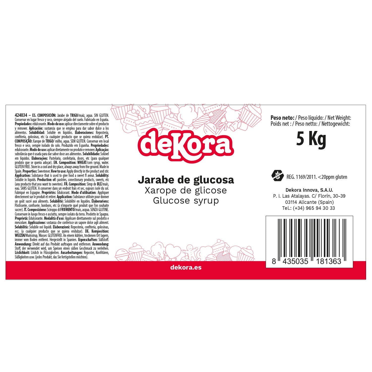 JARABE DE GLUCOSA 44º 5KG