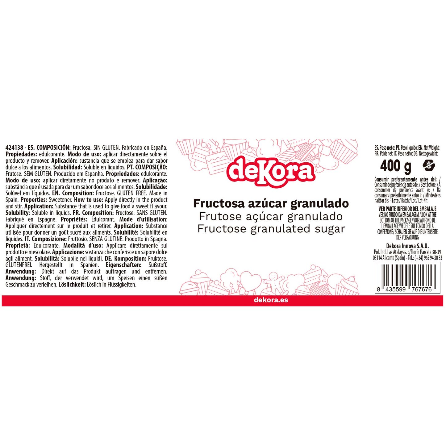 FRUCTOSE 400 GR