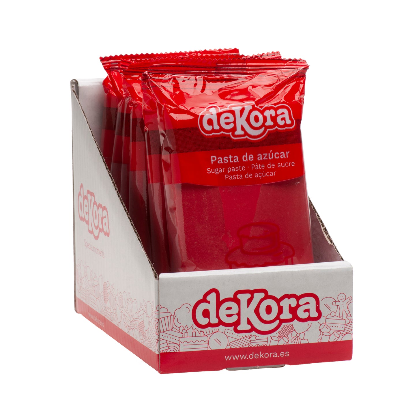 PASTA DI ZUCCHERO/FONDANT ROSSO 250 GR