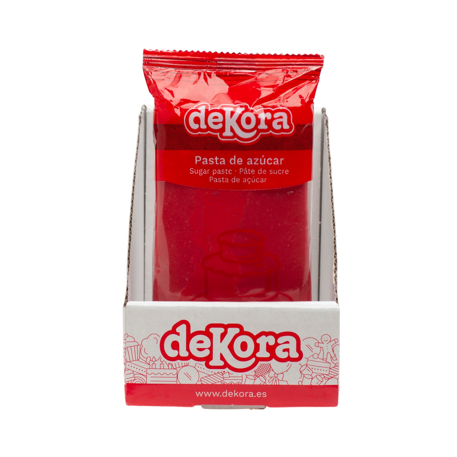 PASTA DI ZUCCHERO/FONDANT ROSSO 250 GR