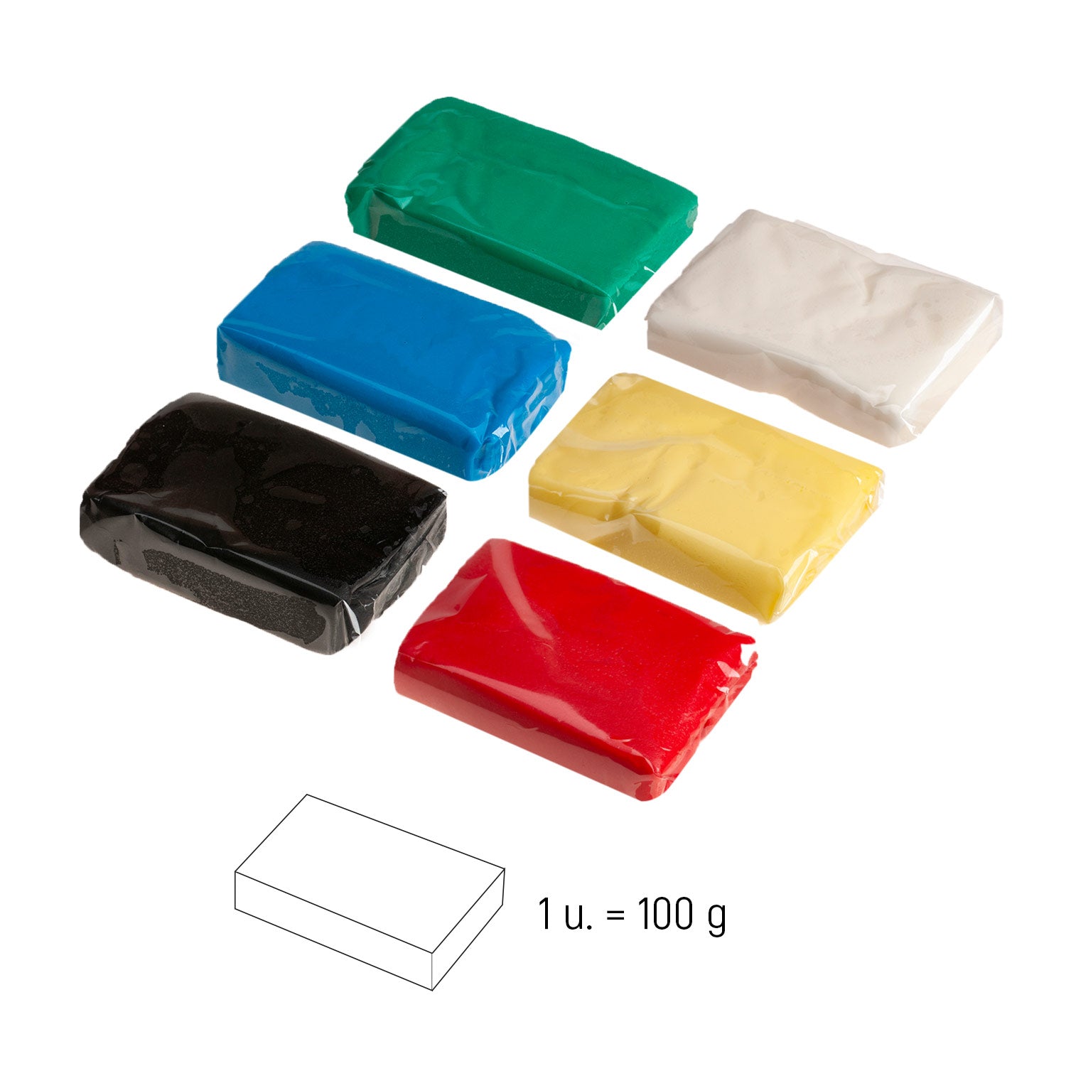 SUGAR PASTE MULTIPACK ESSENTIAL COLOURS 600GR