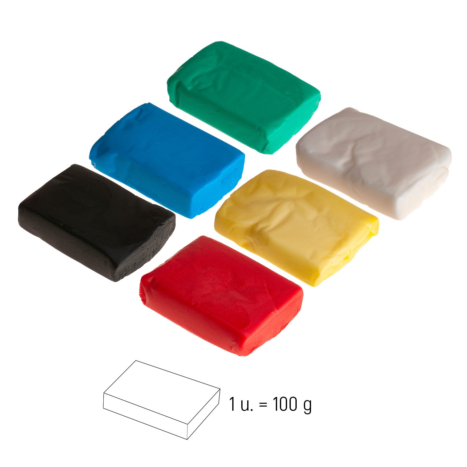 SUGAR PASTE MULTIPACK ESSENTIAL COLOURS 600GR