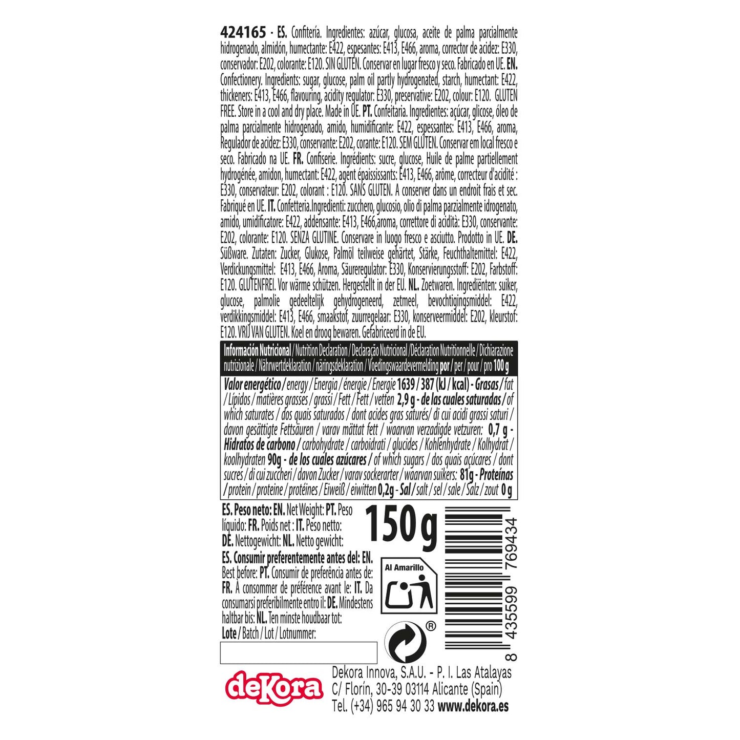 PASTA DI ZUCCHERO/FONDANT ROSA 150GR