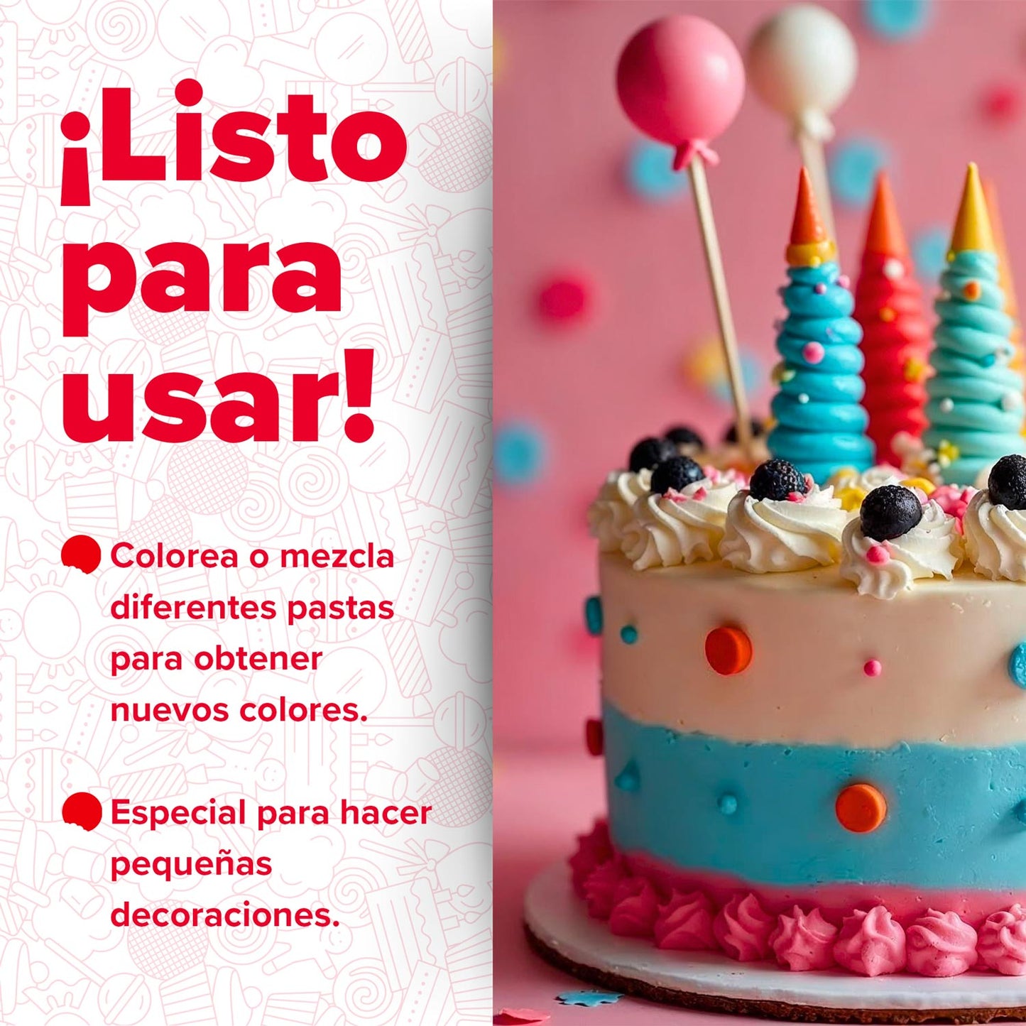 PASTA DE AÇÚCAR/FONDANT VERMELHO 150GR