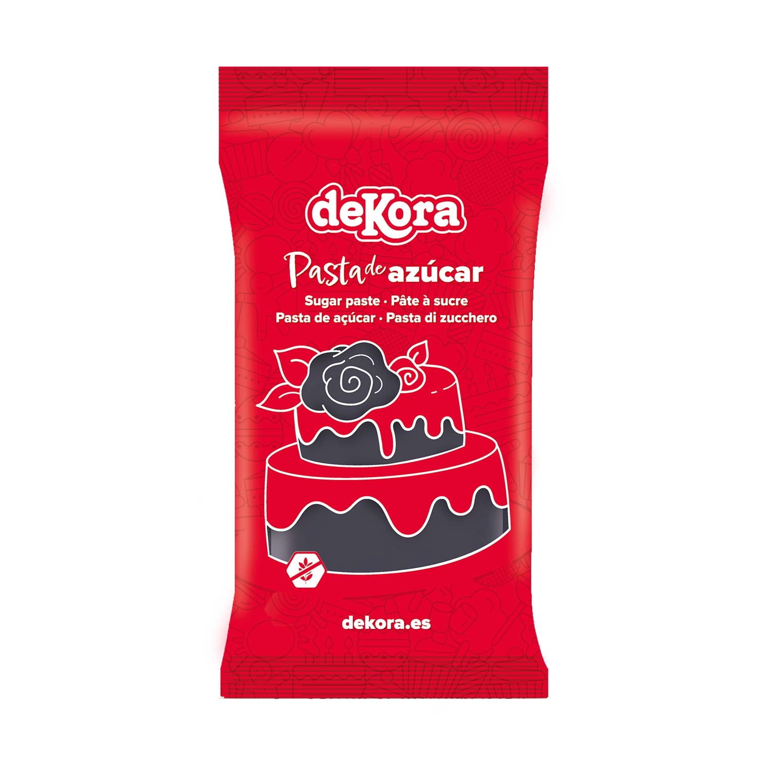 PASTA DE AÇÚCAR/FONDANT PRETO 150GR