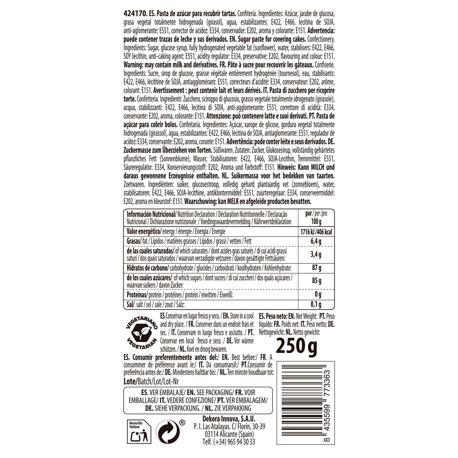 FONDENTE BLU NAVY 250 GR
