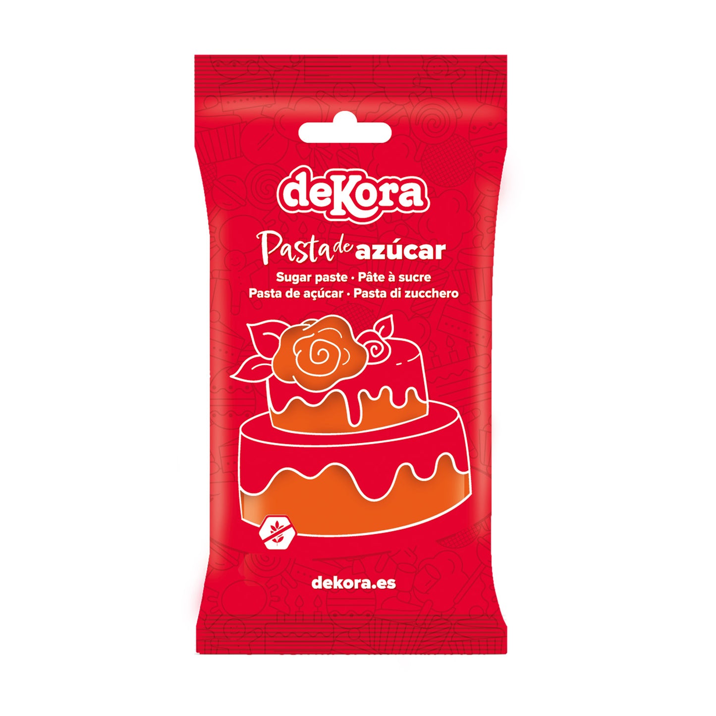 FONDANT ORANGE GLAZE 250 GR