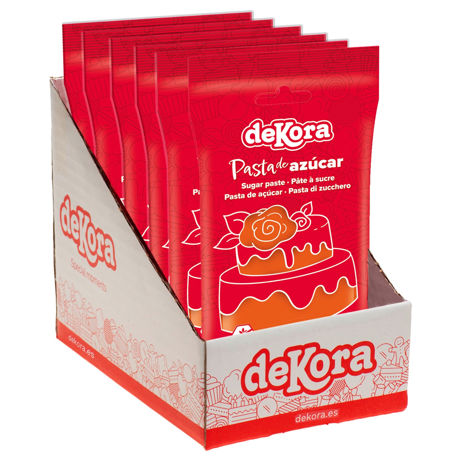 FONDANT ORANGE GLAZE 250 GR