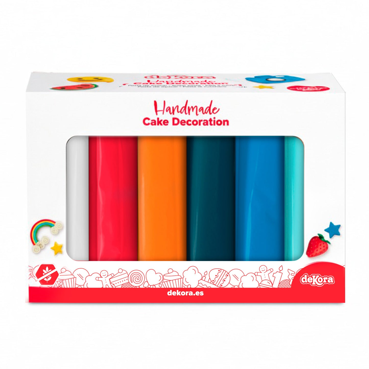 MISSIONE SPAZIALE PACK FONDANT 6 COLORI 600GR