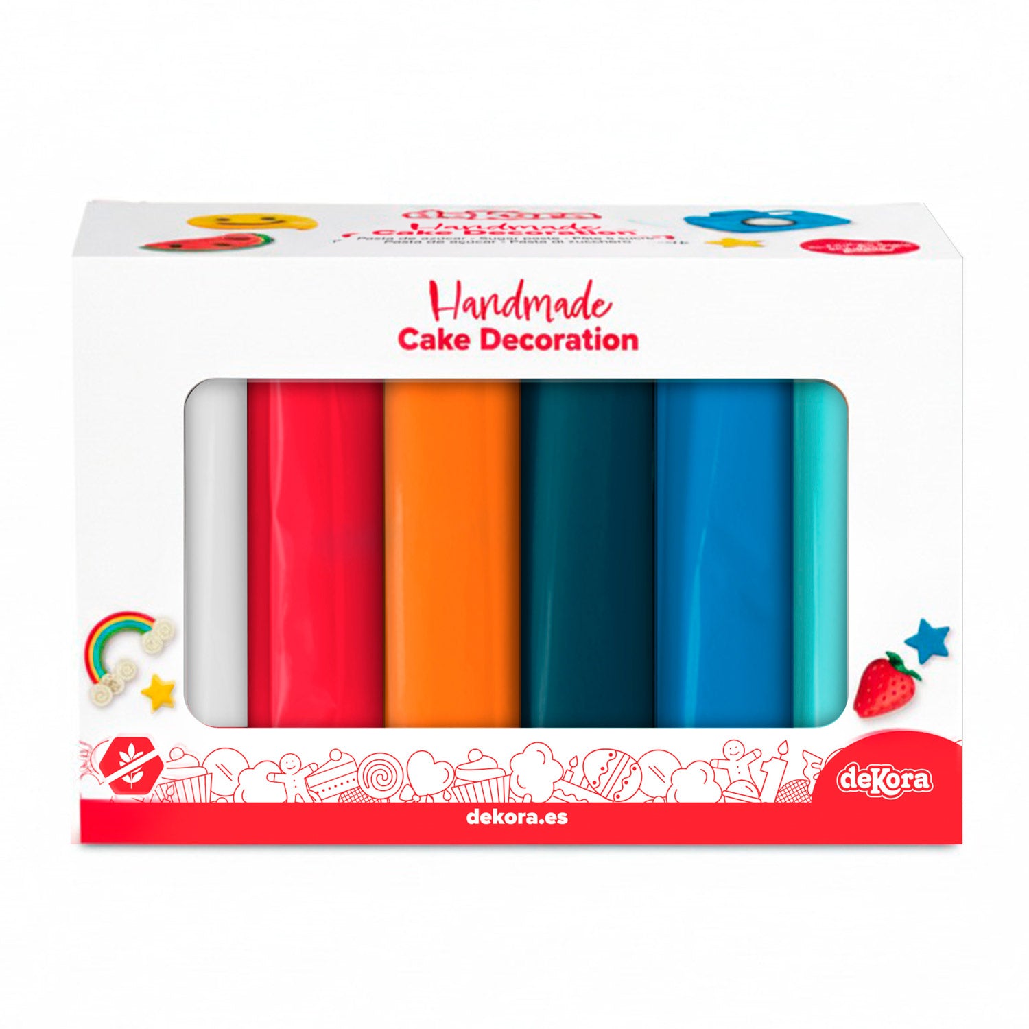 MISSIONE SPAZIALE PACK FONDANT 6 COLORI 600GR