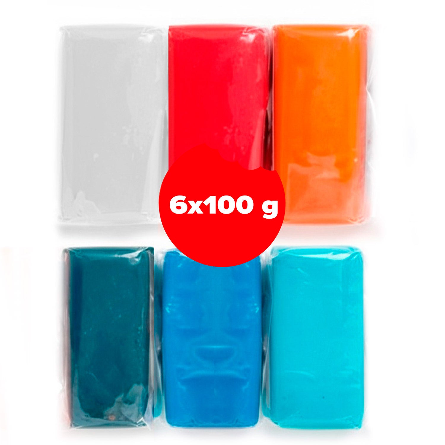 MISSIONE SPAZIALE PACK FONDANT 6 COLORI 600GR