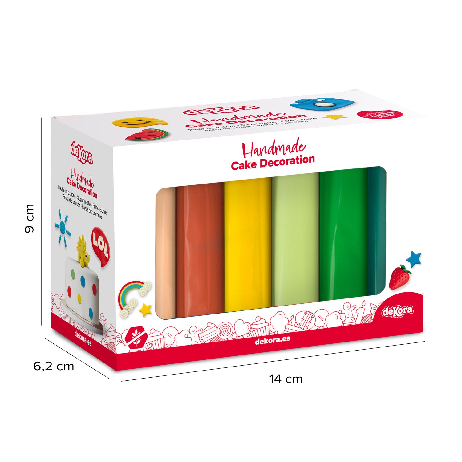 THE JUNGLE PACK FONDANT 6 COLOURS 600GR
