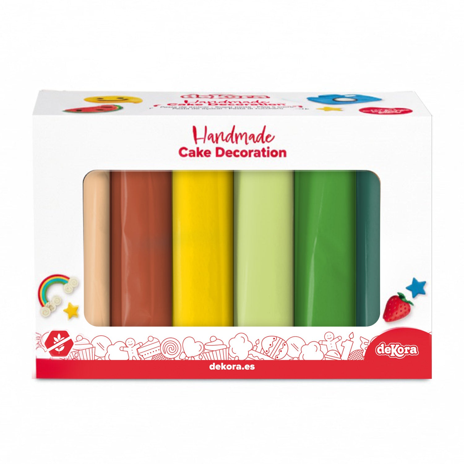 THE JUNGLE PACK FONDANT 6 COLOURS 600GR