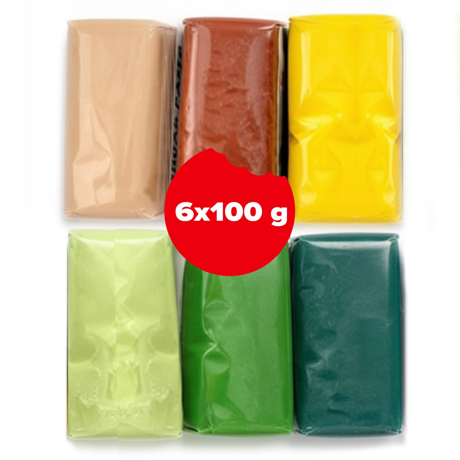 THE JUNGLE PACK FONDANT 6 COLOURS 600GR