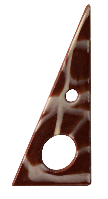 TRIANGLE SHAPED DARK MARBLED CHOCOLATE 41X106MM