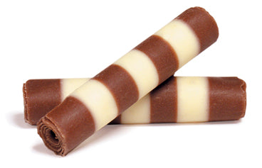 TUBETTO DUO CIOCCOLATO BIANCO/FONDENTE L.40MM