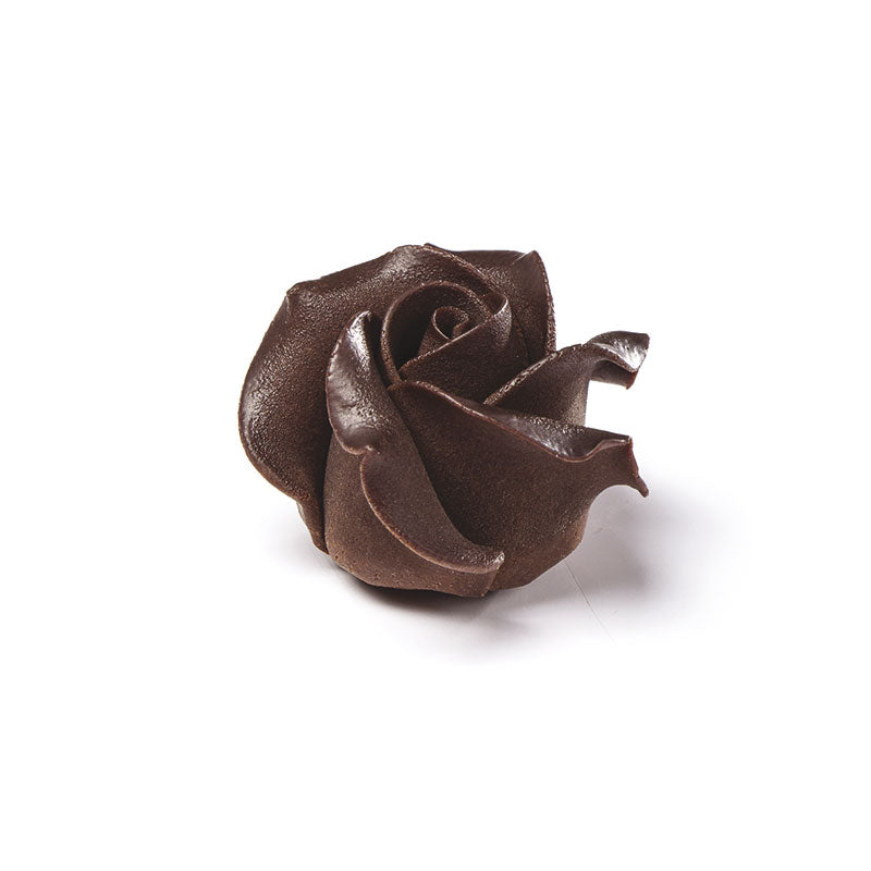ROSA DE CHOCOLATE NEGRO 45 x 30MM