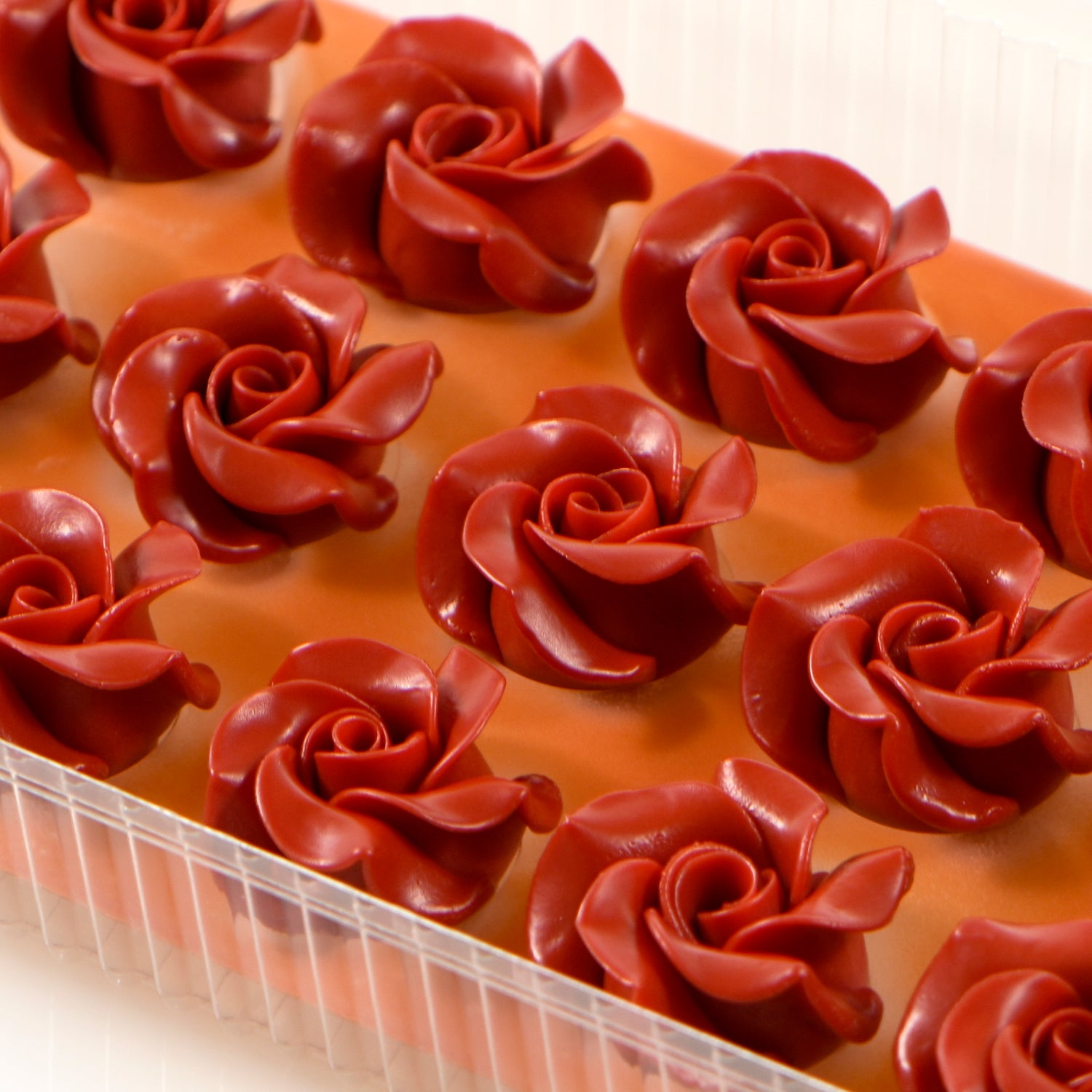 ROSA DE CHOCOLATE ROJA 45 x 30MM