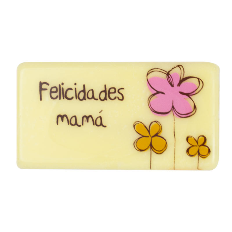 PLACA CHOCO RETANGULAR DIA DA MÃE