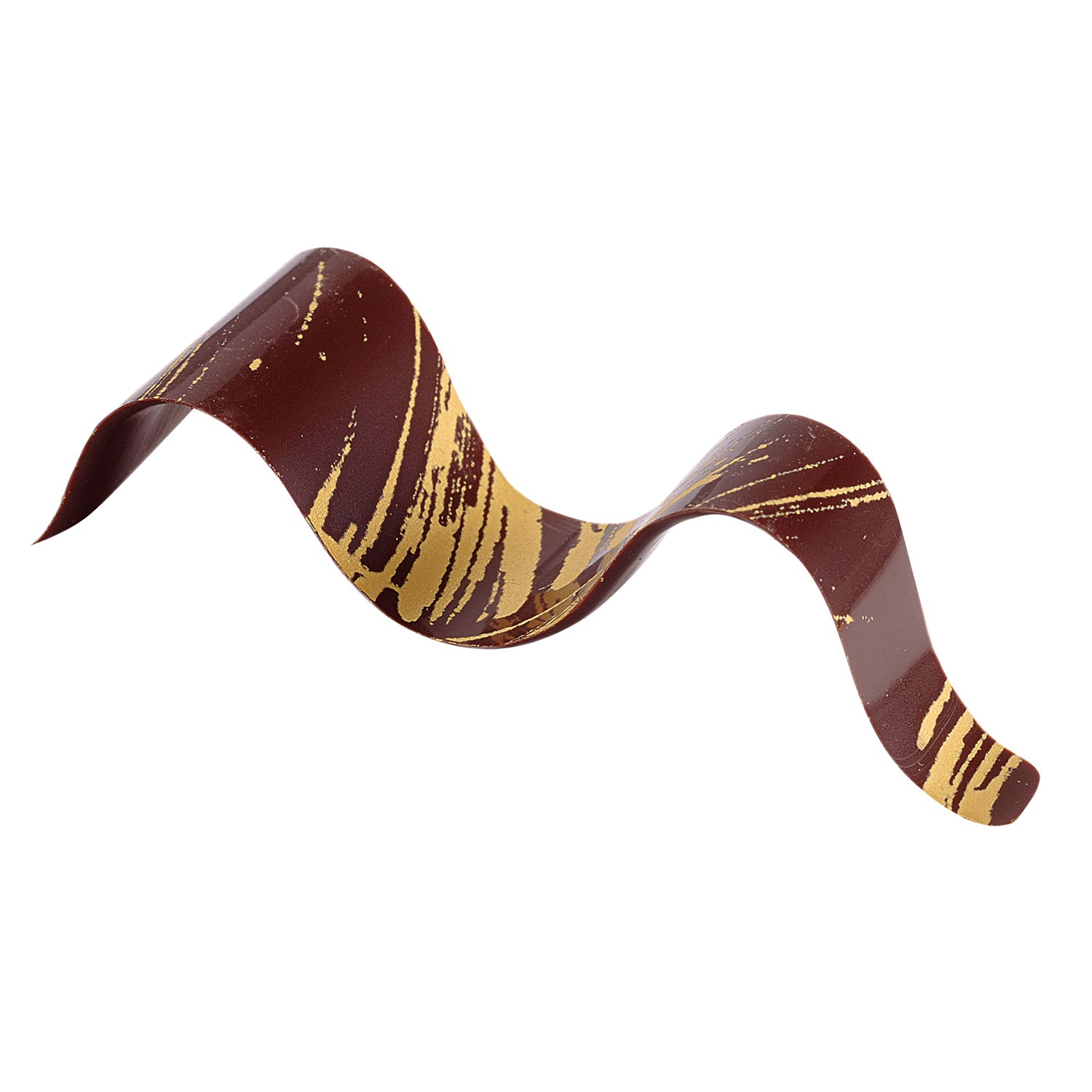 FIUME DI CIOCCOLATO NERO E ORO 7.8X3CM