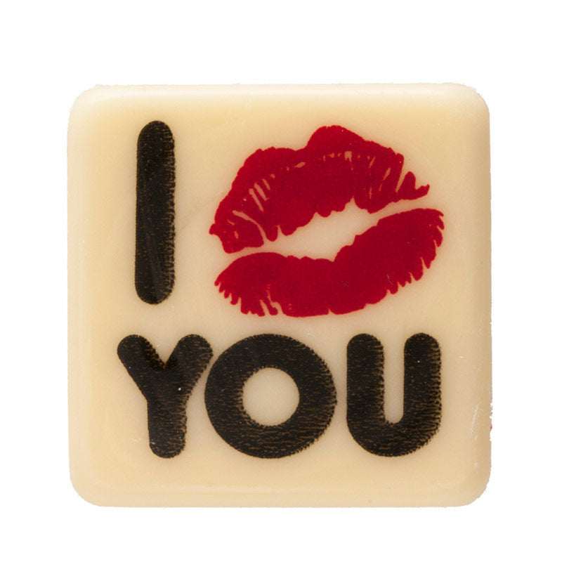 I LOVE YOU WHITE CHOCOLATE 29 x 29 mm