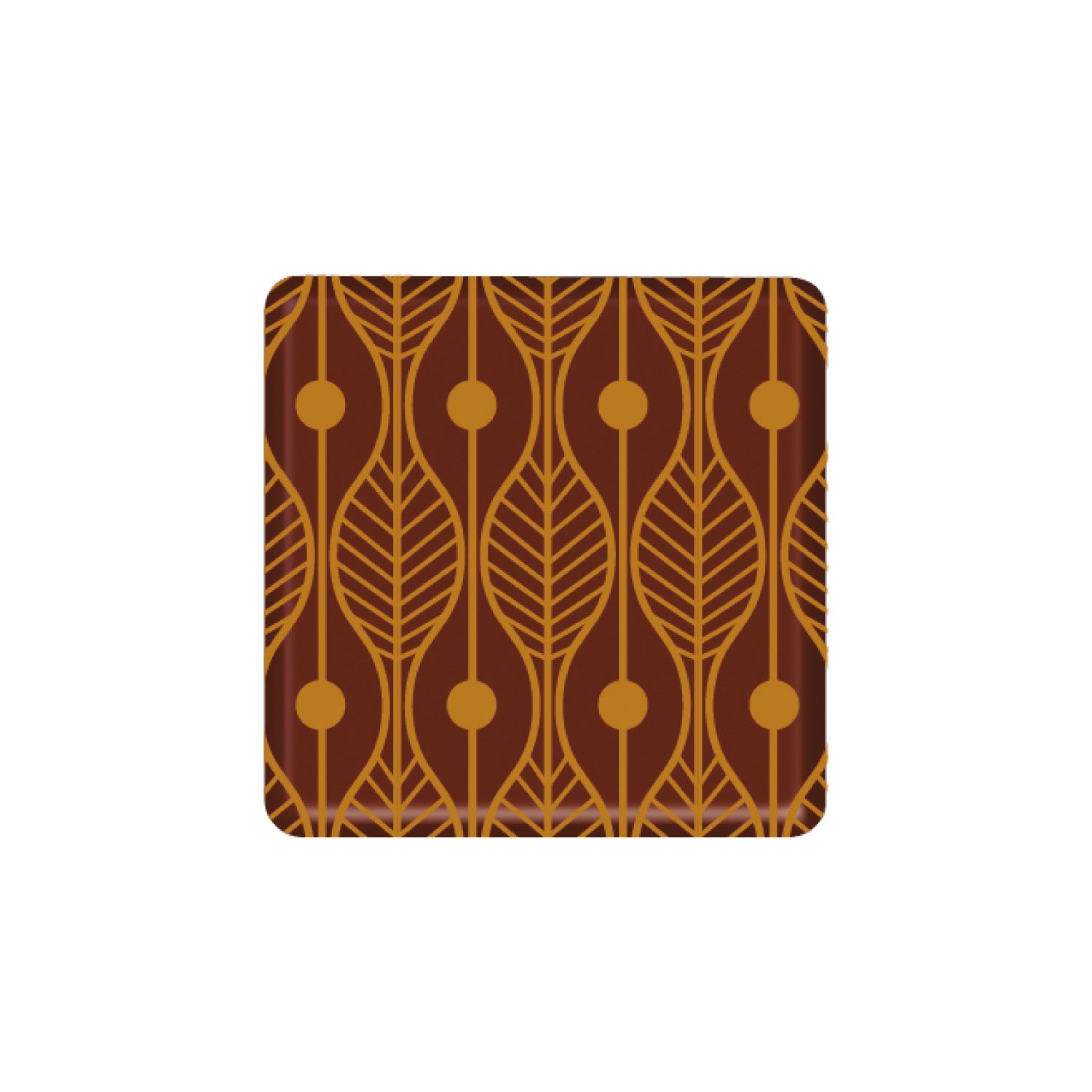 DECORACIÓN CHOCOLATE JURA CUADRADO PANTER 29X29MM