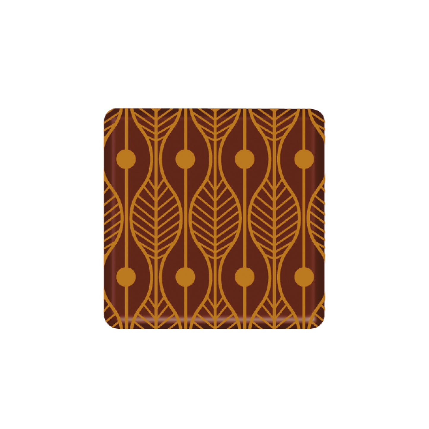DECORACIÓN CHOCOLATE JURA CUADRADO PANTER 29X29MM