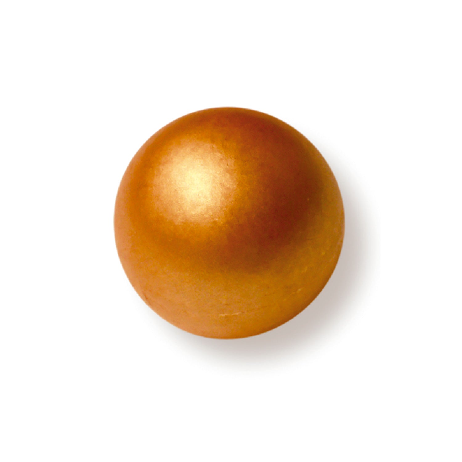 DECORATION DE CHOCOLAT BLANC SPHERE OR 3D Ø 27 MM