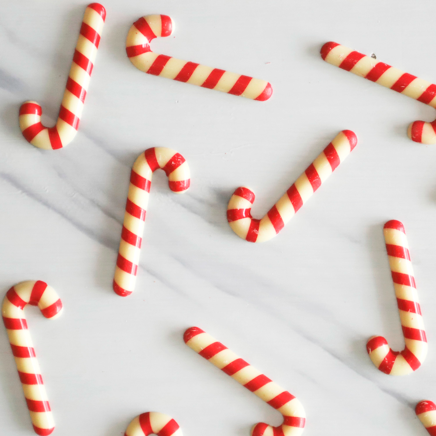 DECORAÇÃO CHOCOLATE BRANCO CANDY CANE NATAL 20X55MM