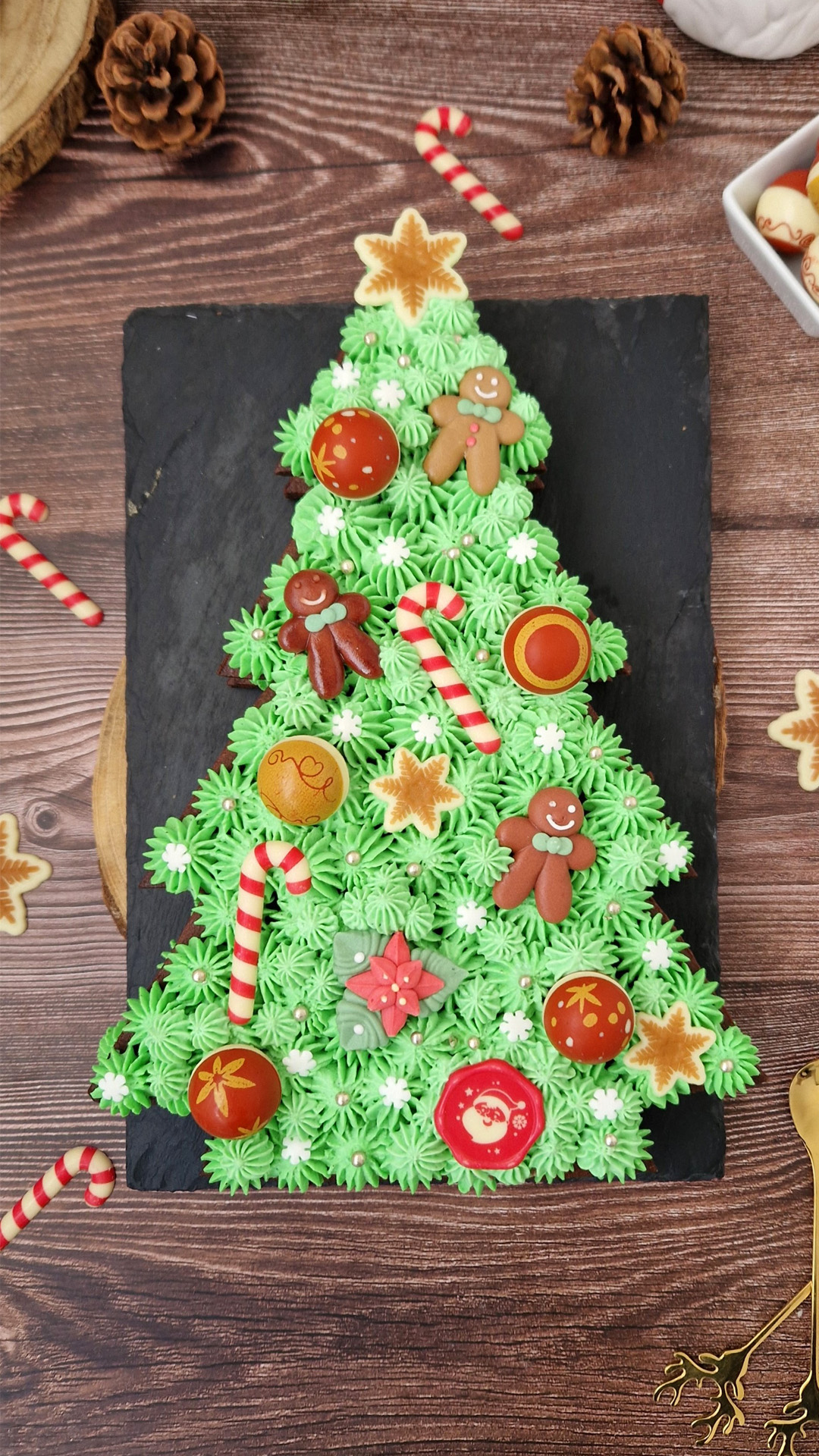 DECORAÇÃO CHOCOLATE BRANCO CANDY CANE NATAL 20X55MM