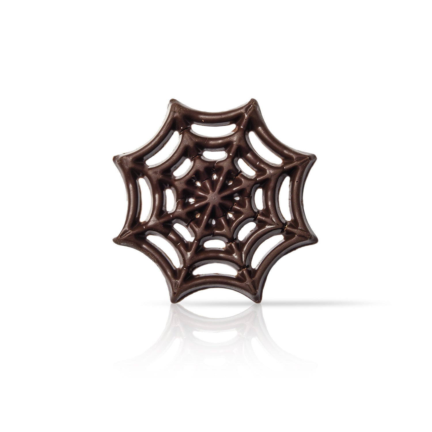 2D SPIDER WEB HALLOWEEN CHOCOLATE CAKE DECORATION  Ø 52MM