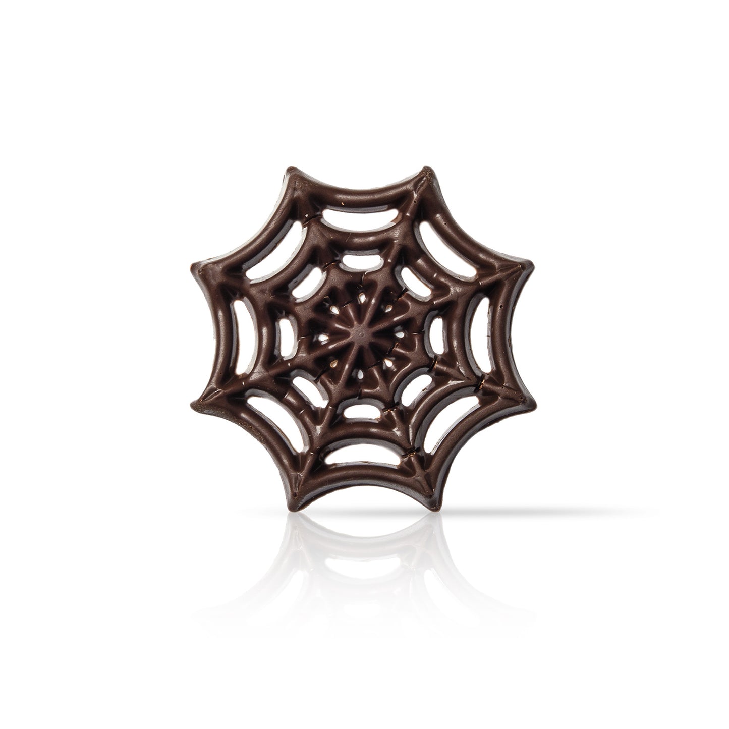2D SPIDER WEB HALLOWEEN CHOCOLATE CAKE DECORATION  Ø 52MM