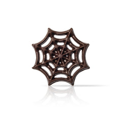 DARK CHOCOLATE DECORATION HALLOWEEN SPIDER WEB 110 UNITS