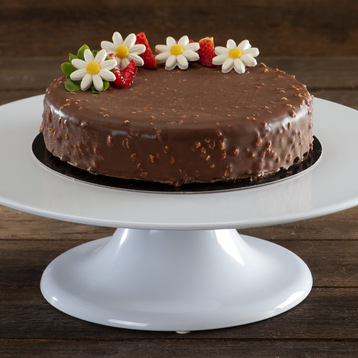 WHITE CHOCOLATE DAISY FLOWER XL Ø 34MM