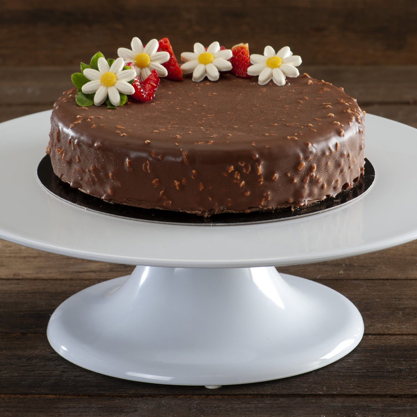 WHITE CHOCOLATE DAISY FLOWER XL Ø 34MM