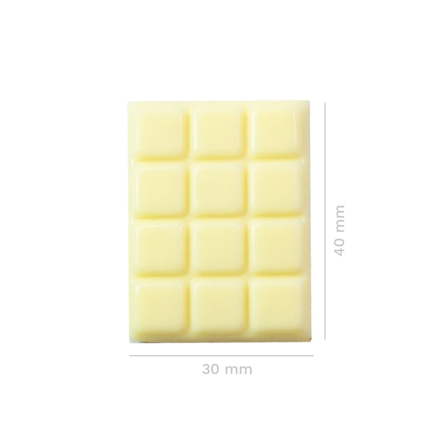 TABLETA DE CHOCOLATE BLANCO 40X30MM