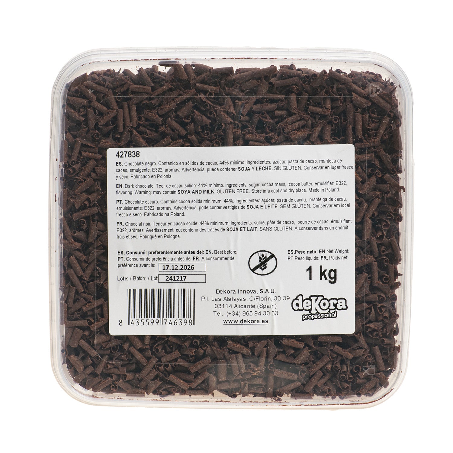 RIZO CHOCOLATE NEGRO 1KG