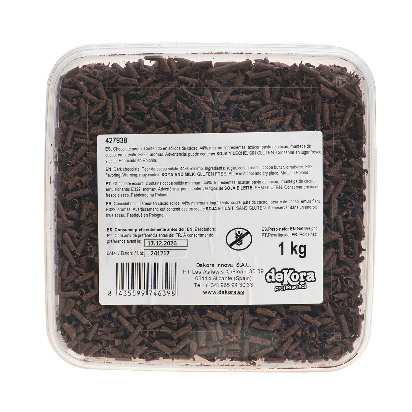 RIZO CHOCOLATE NEGRO 1KG