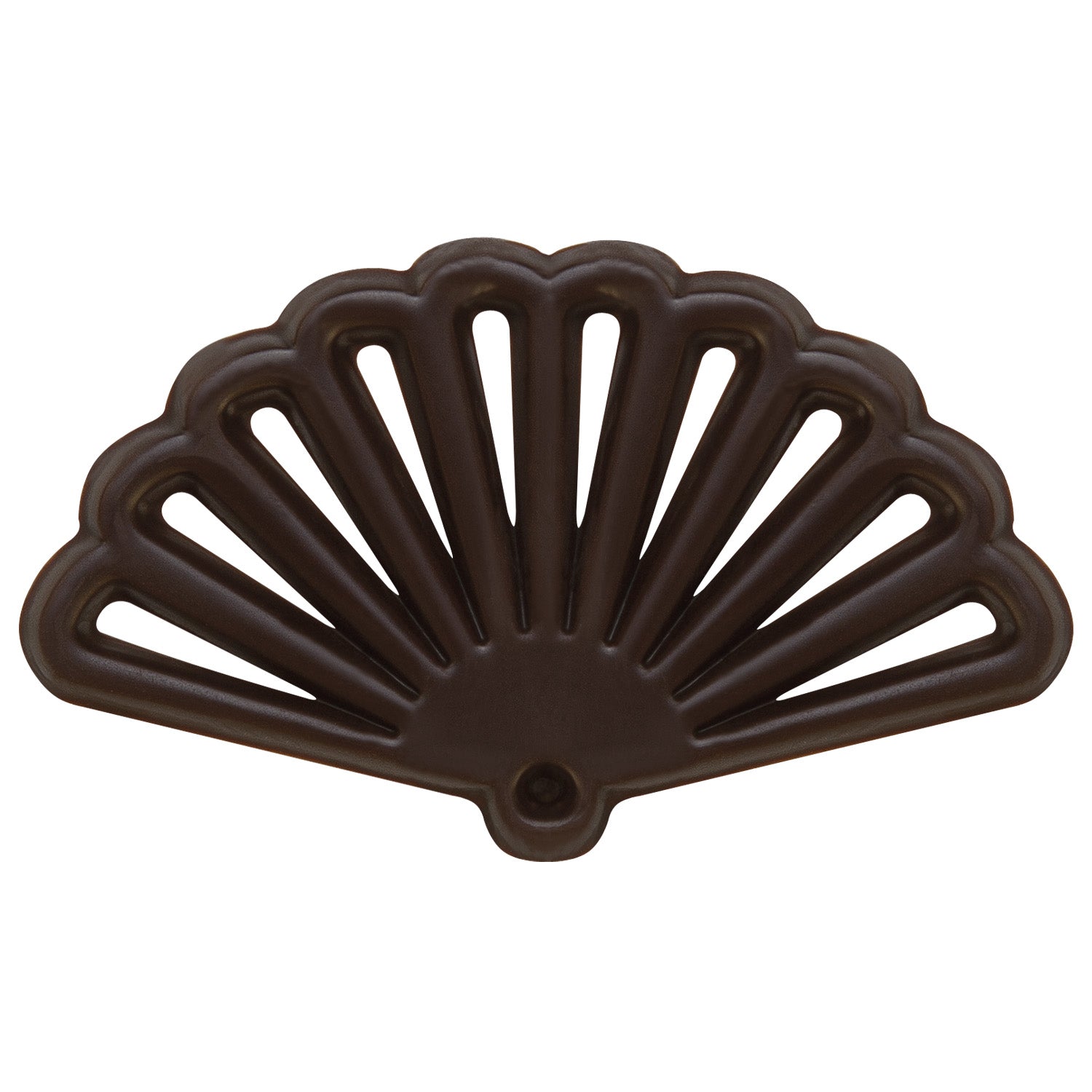 ABANICO ORIENTAL DE CHOCOLATE NEGRO 5.9X3.5CM