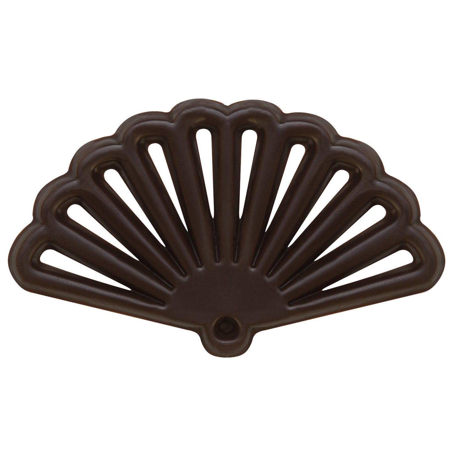 ABANICO ORIENTAL DE CHOCOLATE NEGRO 5.9X3.5CM